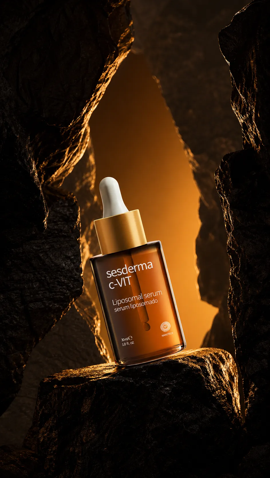 Sesderma C-VIT脂质体血清瓶｜AI 生图提示词