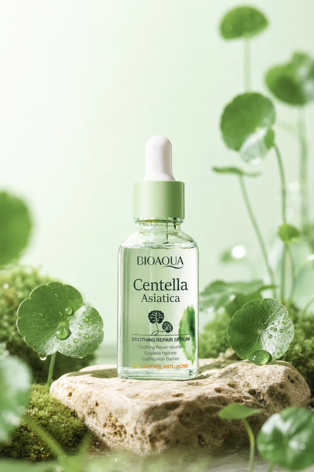 Bioaqua Centella Asiatica 舒缓修复精华｜AI 生图提示词