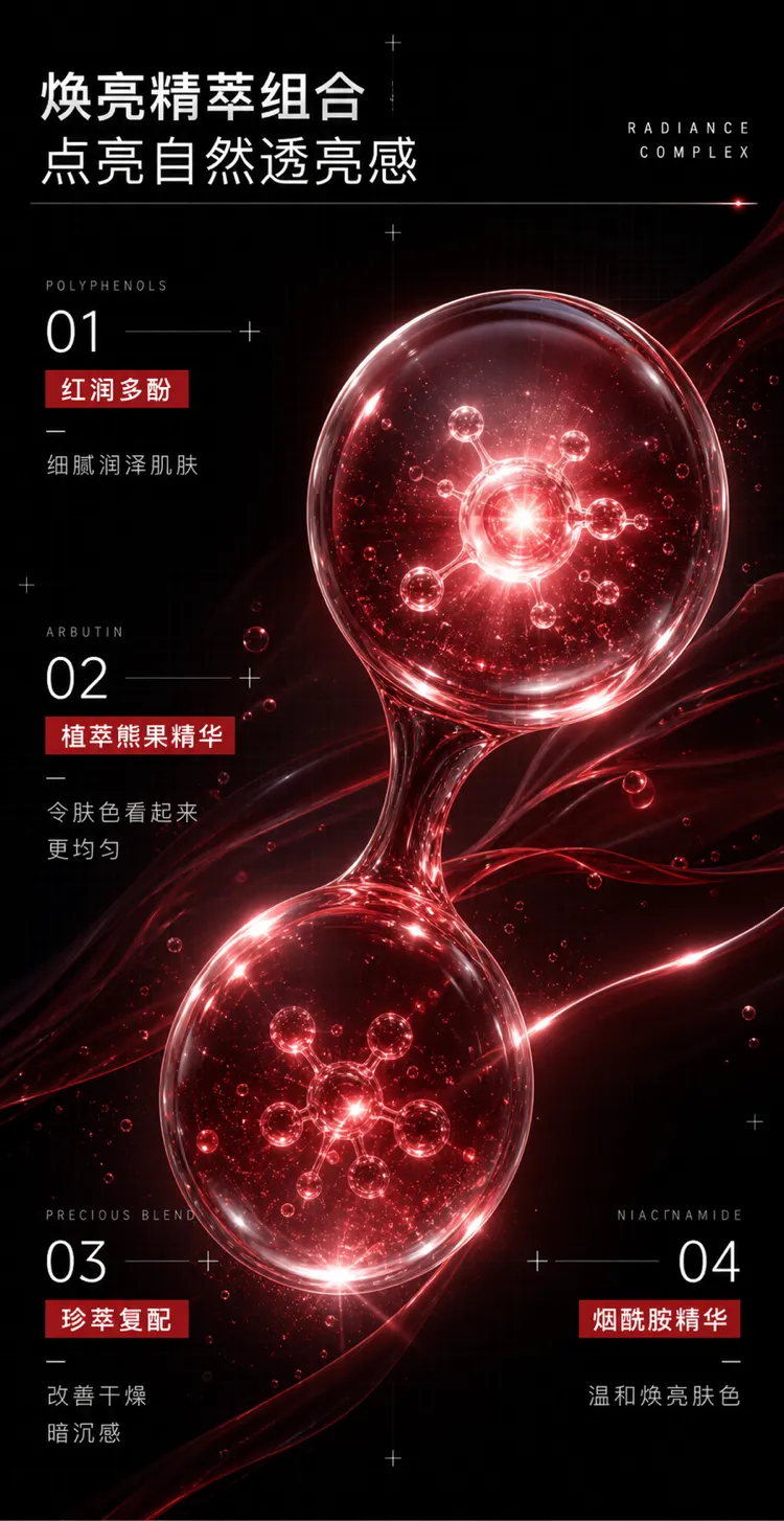 辐射复合分子结构信息图｜AI 生图提示词