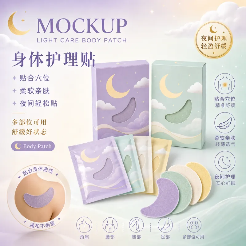 Light Care 身体贴片包装样板｜AI 生图提示词