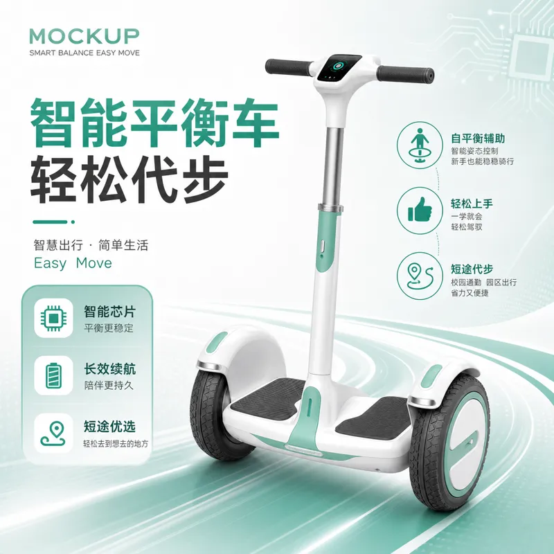 Smart Balance Scooter 模型，方便通勤｜AI 生图提示词