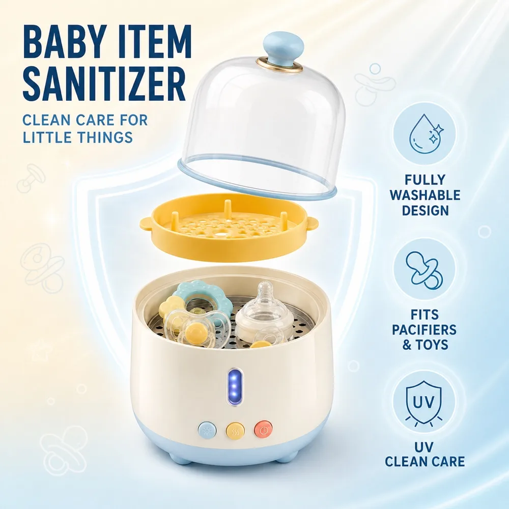 Baby Bottle UV Sterilizer with Removable Parts｜AI Image Generation Prompts