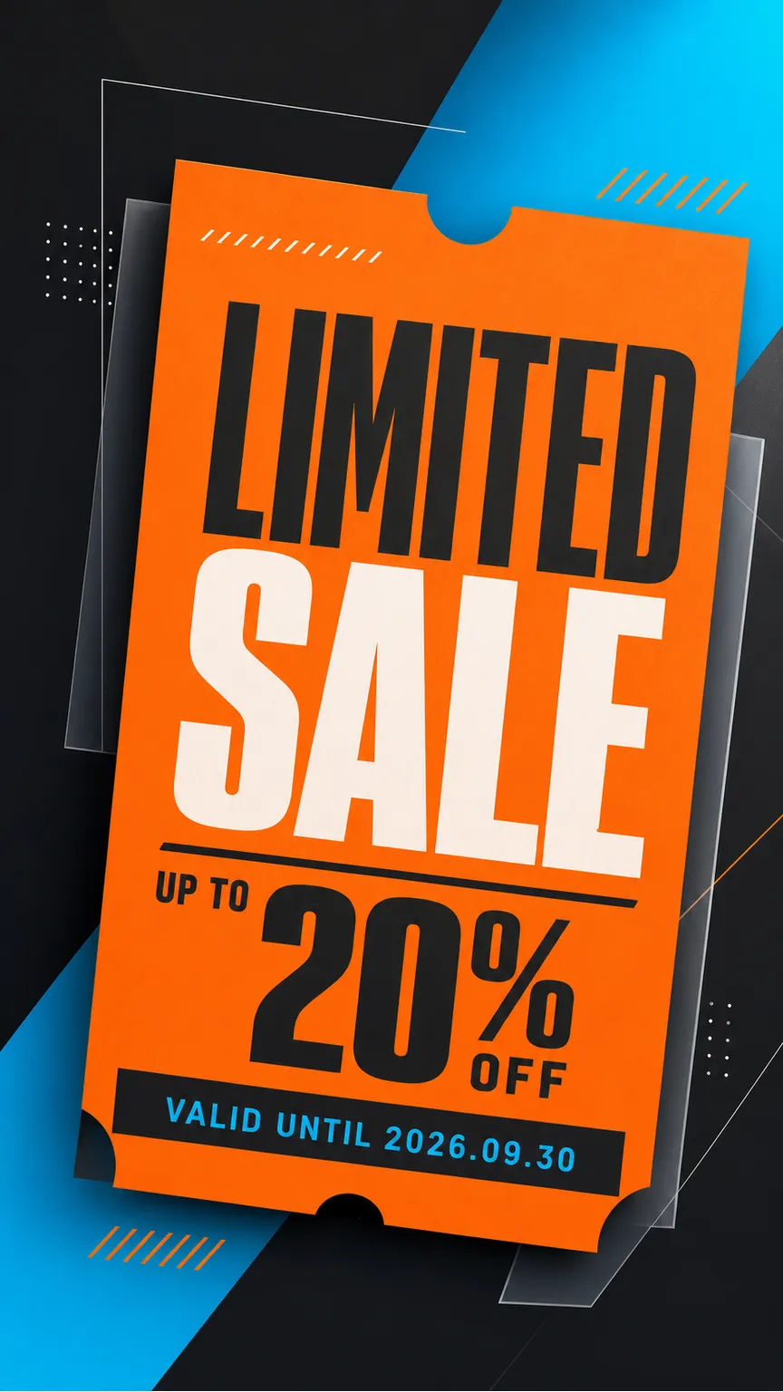 折扣促销 20% / 20｜AI图像生成提示词