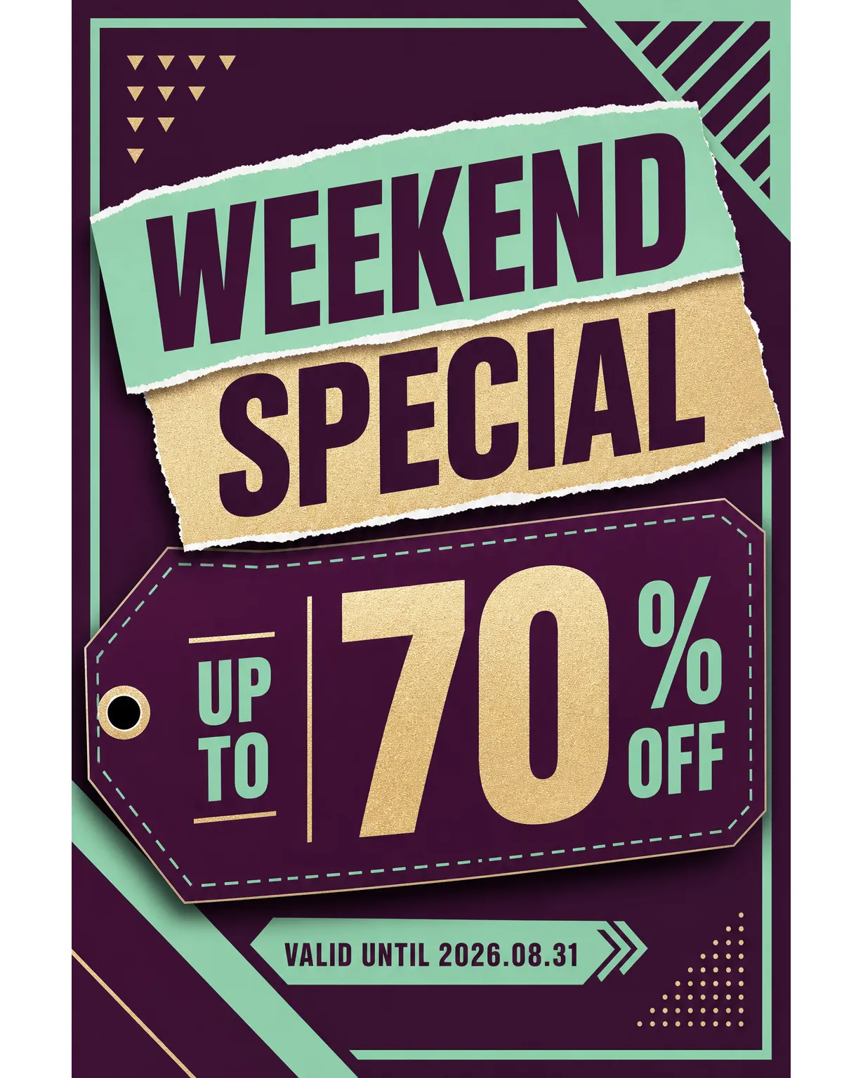 折扣促销 70% / 70｜AI图像生成提示词