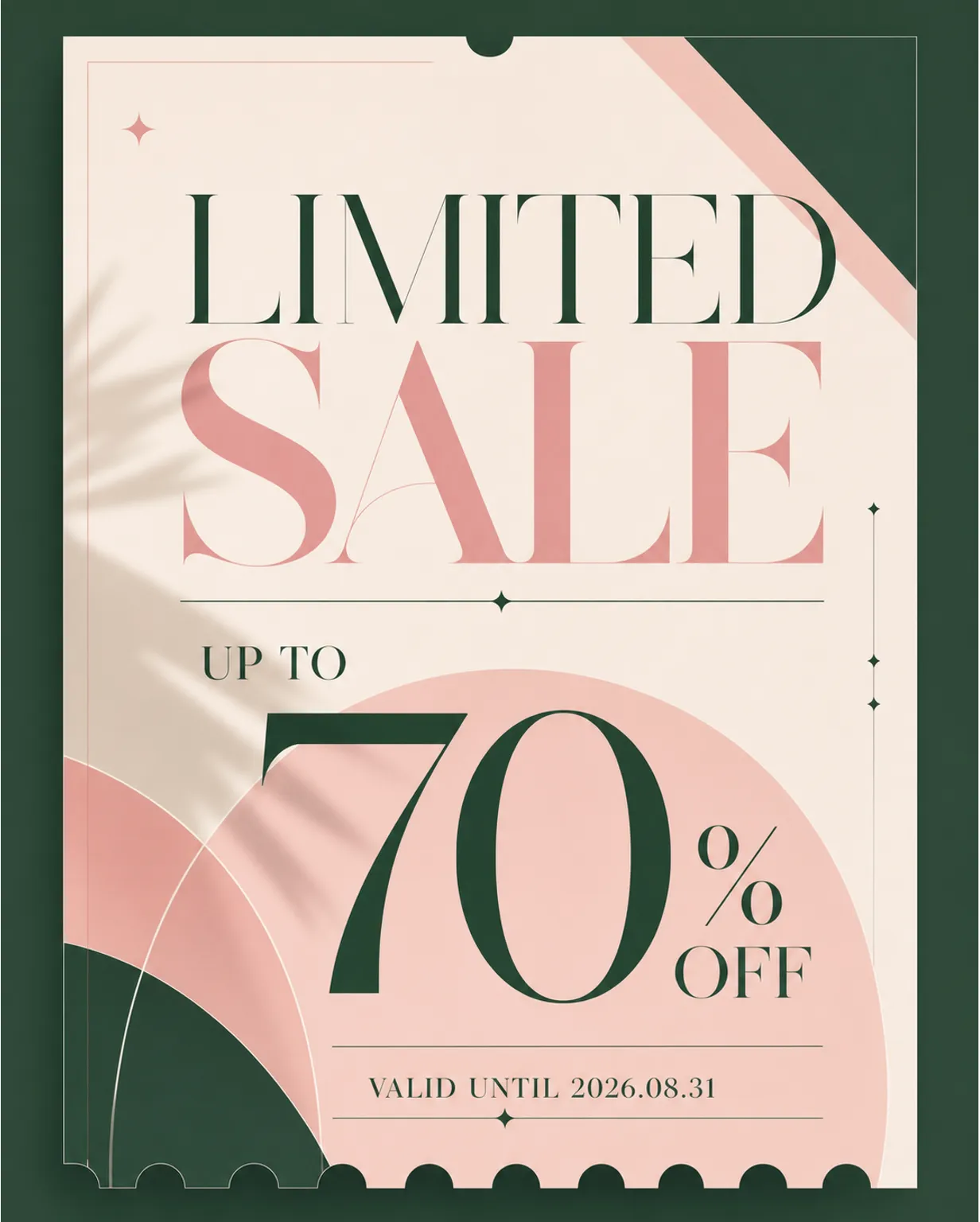 Limited Sale Up To 70% Off Poster Design｜AI Image Generation Prompts