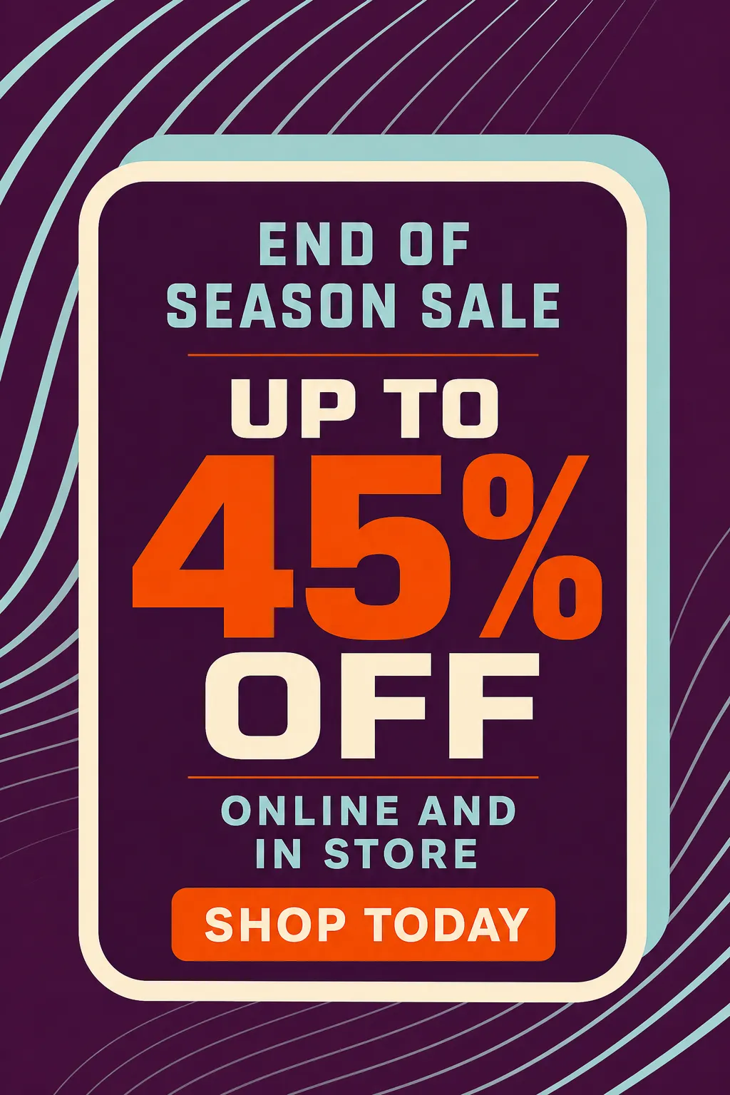 折扣促销 45%｜AI图像生成提示词