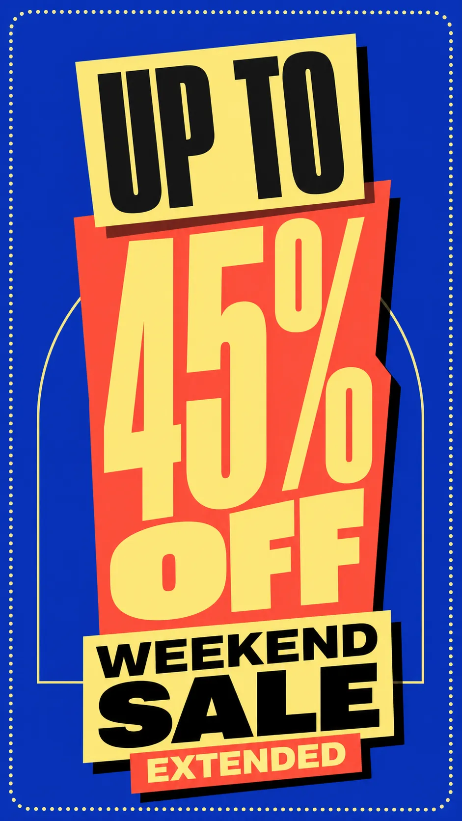 折扣促销 45%｜AI图像生成提示词