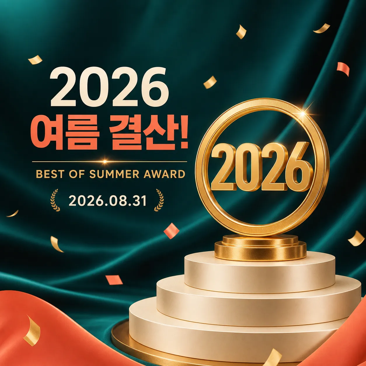 夏季促销 · 奖项与奖杯 2026｜AI图像生成提示词