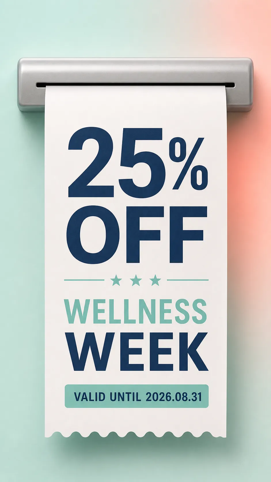 折扣券 · 折扣促销 25%｜AI图像生成提示词