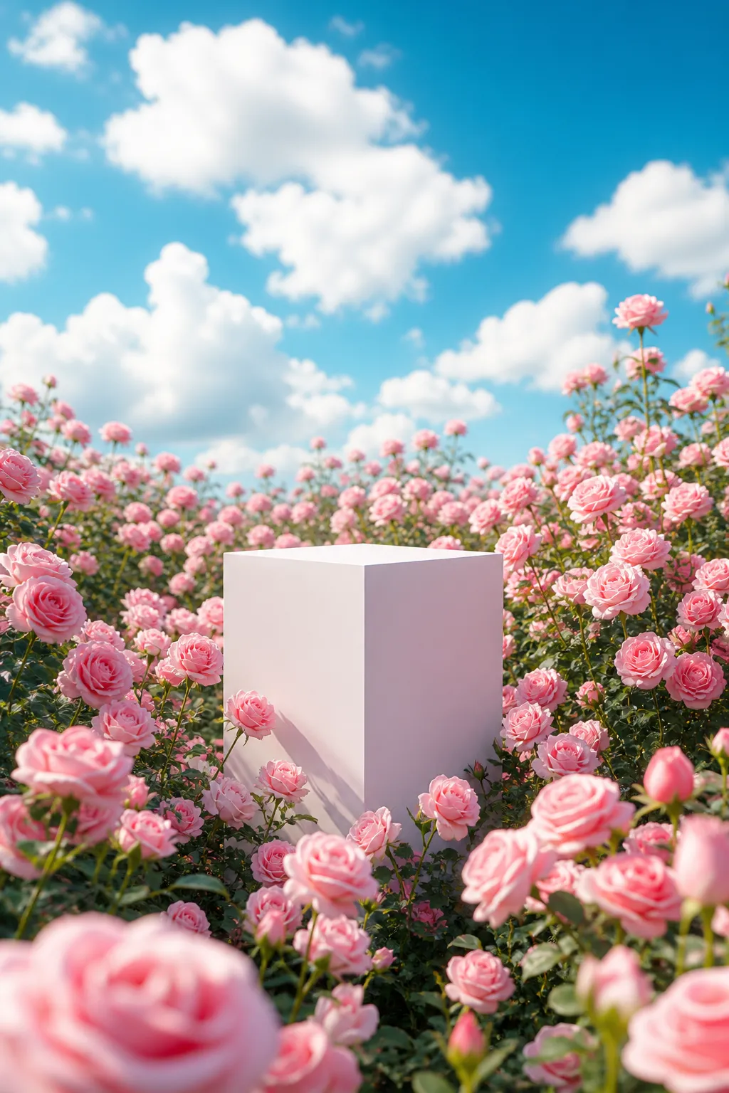 产品展示台 · 自然风景场景 · 花卉植物场景｜AI图像生成提示词
