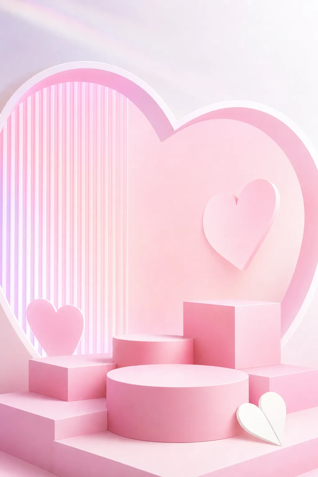 产品展示台 · 抽象设计背景｜AI图像生成提示词