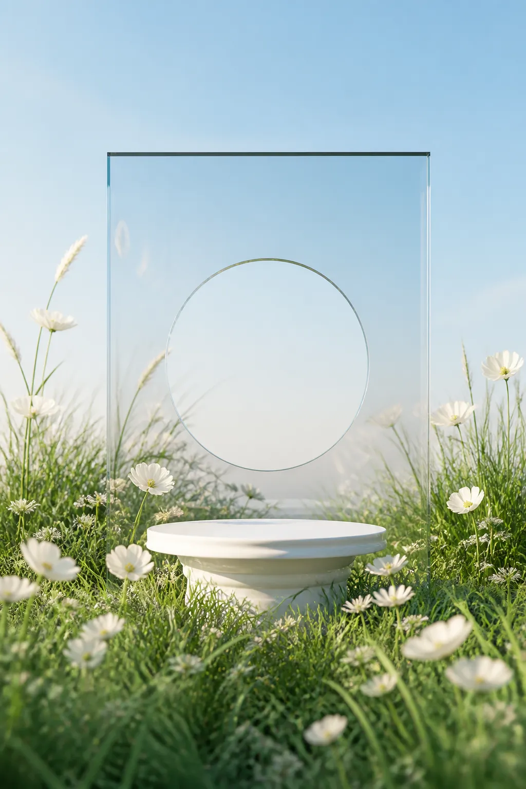 产品展示台 · 自然风景场景 · 花卉植物场景｜AI图像生成提示词