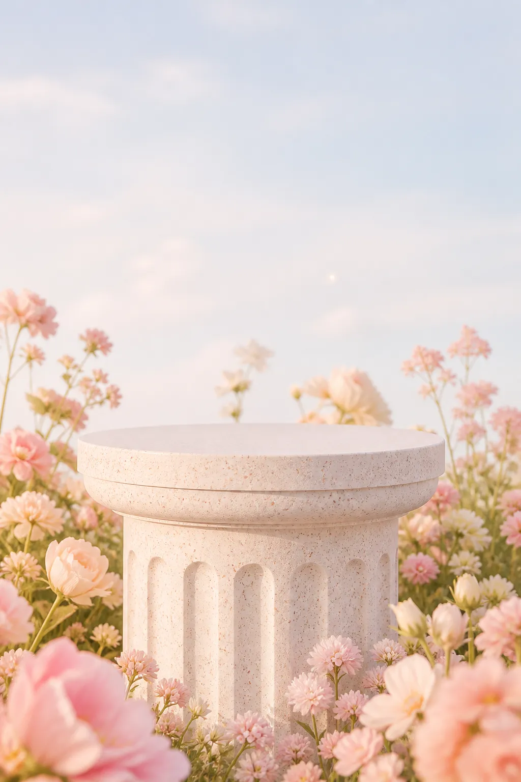 产品展示台 · 自然风景场景 · 抽象设计背景｜AI图像生成提示词