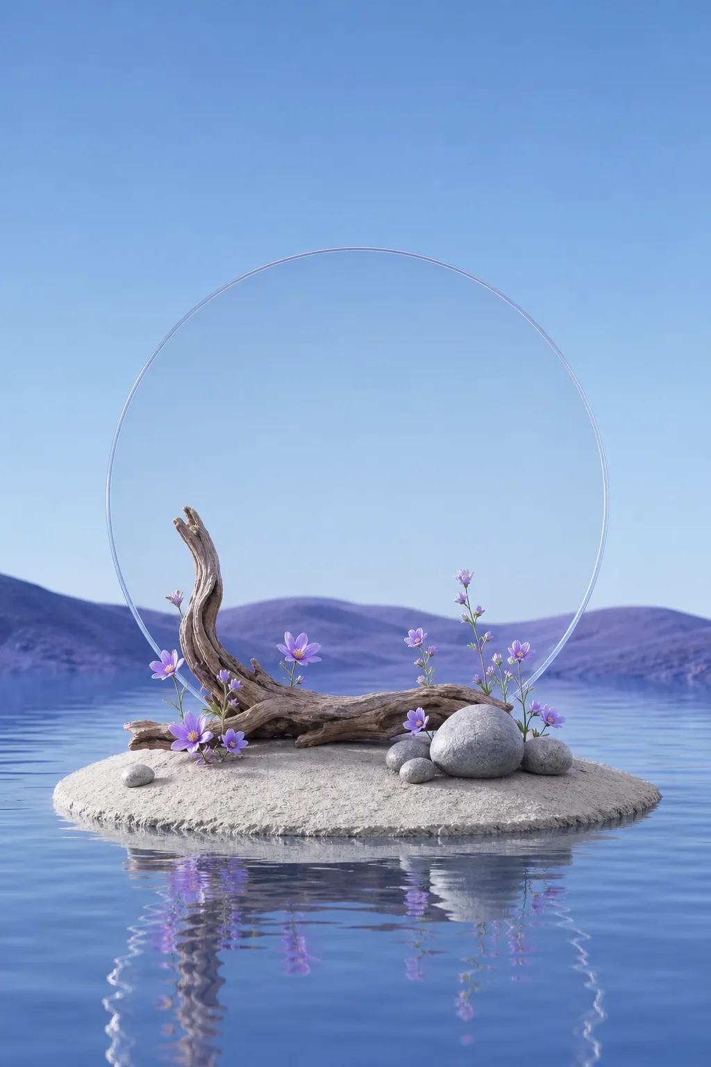 珠宝腕表样机 · 产品展示台 · 花卉植物场景｜AI图像生成提示词