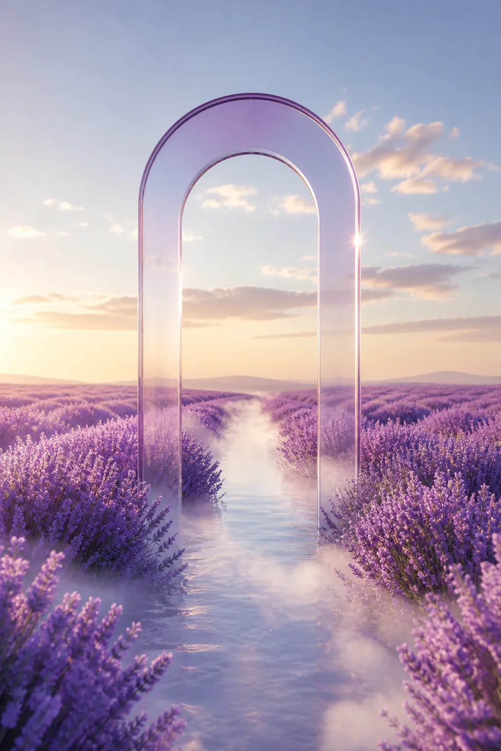 自然风景场景 · 花卉植物场景 · 透明玻璃质感｜AI图像生成提示词