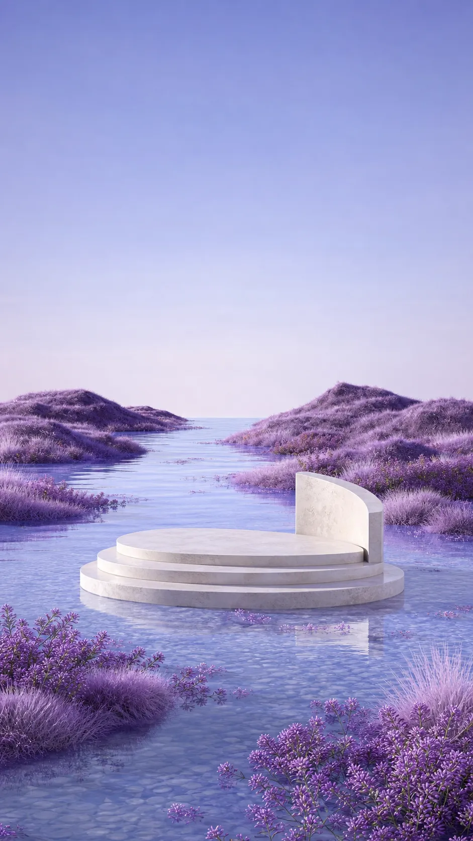 产品展示台 · 自然风景场景 · 花卉植物场景｜AI图像生成提示词