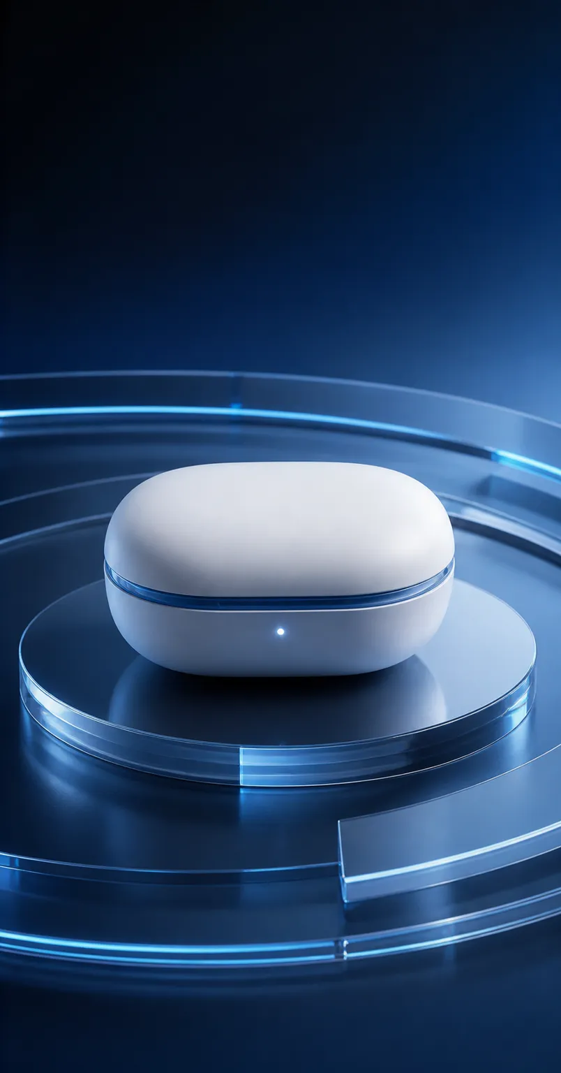 音响设备样机 · 产品展示台 · 未来霓虹场景｜AI图像生成提示词