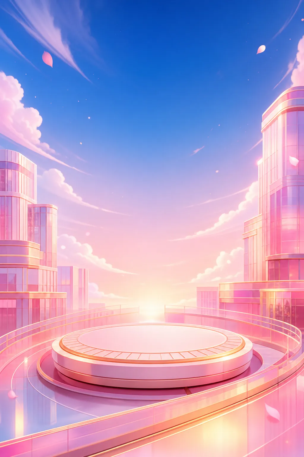 产品展示台 · 抽象设计背景 · 未来霓虹场景｜AI图像生成提示词