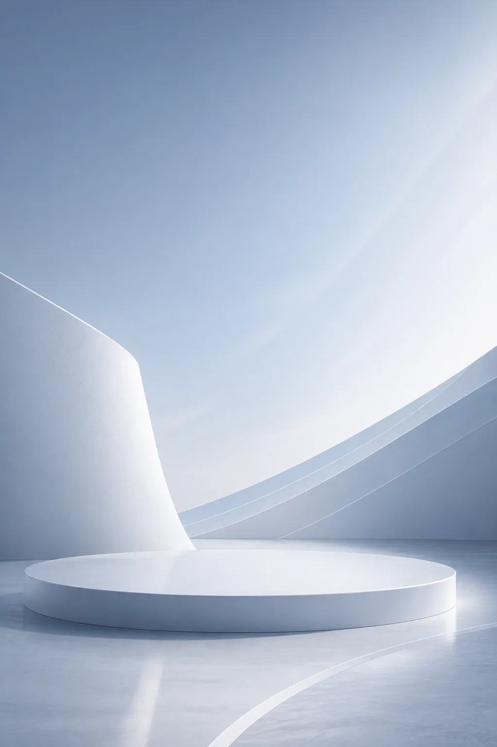 产品展示台 · 建筑室内场景 · 极简设计｜AI图像生成提示词
