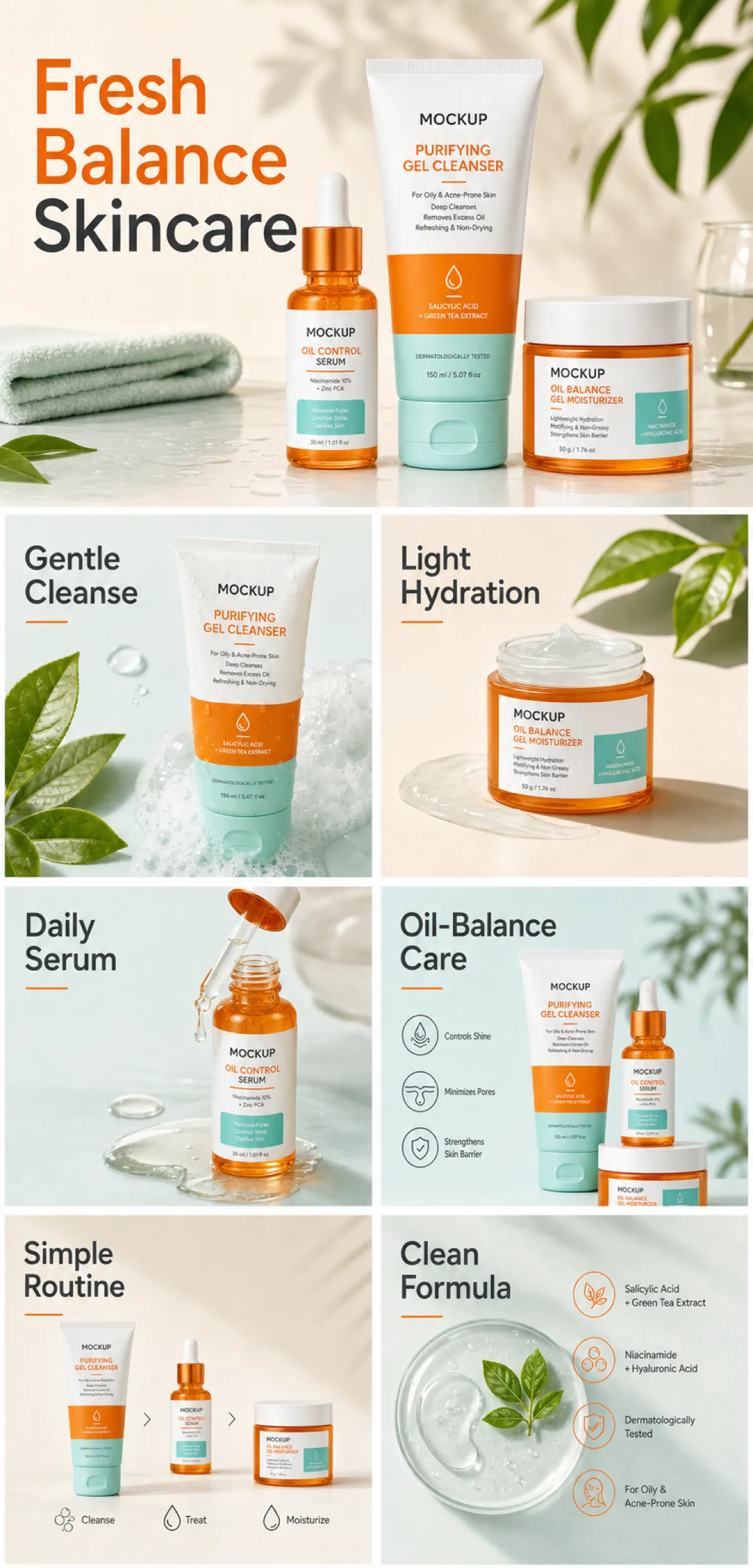 Fresh Balance 护肤品模型套装｜AI 图像生成提示词