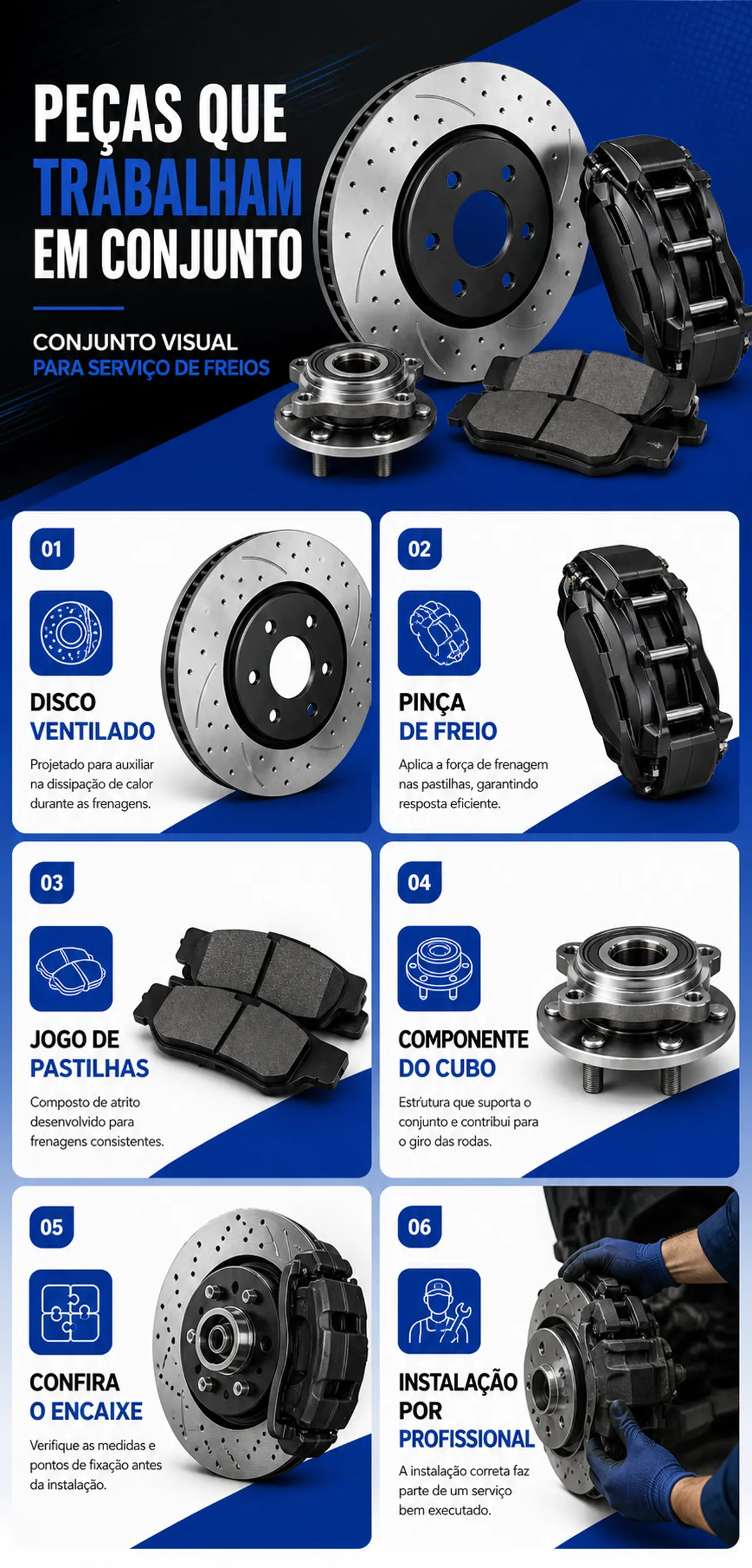 Car Brake System Parts and Service Guide｜AI Image Generation Prompts