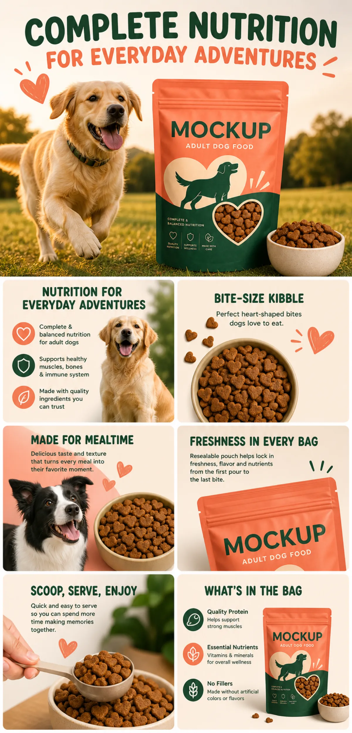 完整营养成犬粮样机｜AI图像生成提示词