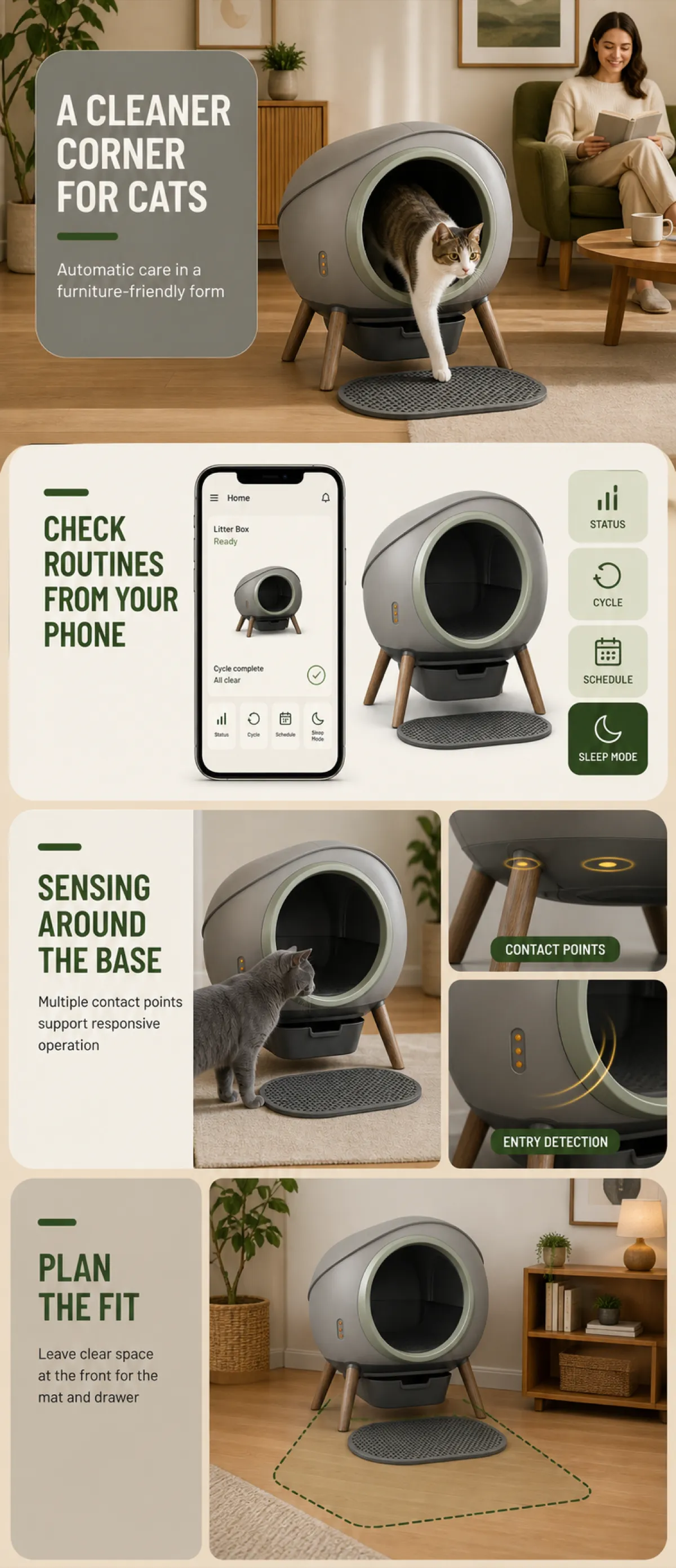 带App控制的自动猫砂盆｜AI图像生成提示词