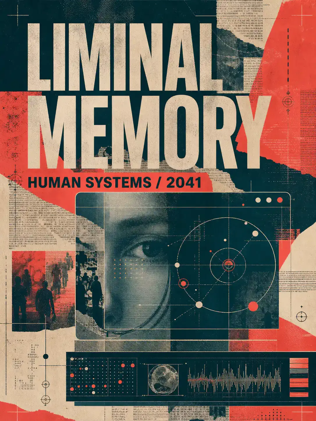 Liminal Memory Human Systems 2041 Poster｜AI Image Generation Prompts