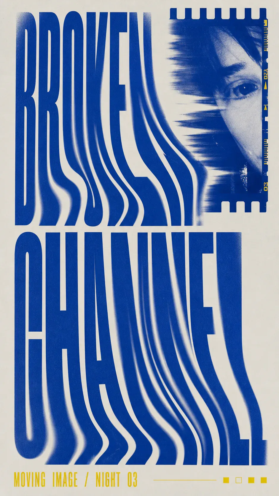 Broken Channel Moving Image Poster Design｜AI Image Generation Prompts