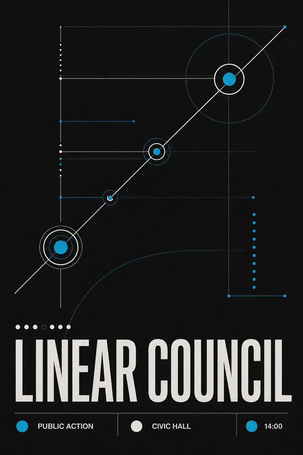 Linear Council Abstract Geometric Poster｜AI Image Generation Prompts