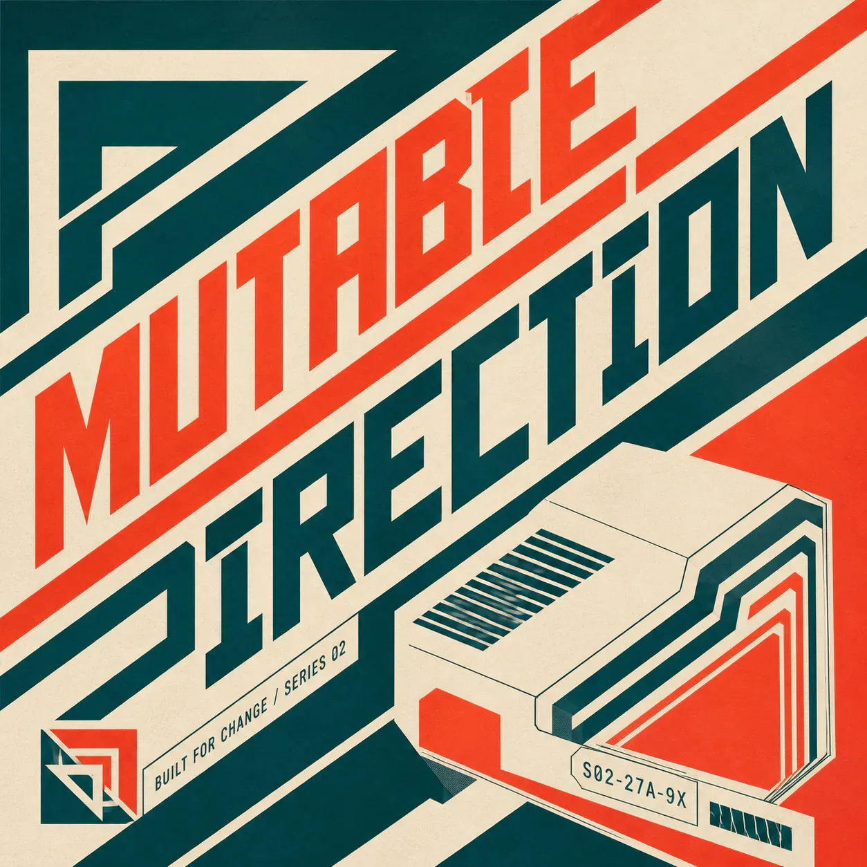 Mutable Direction Retro Graphic Design Poster｜AI Image Generation Prompts