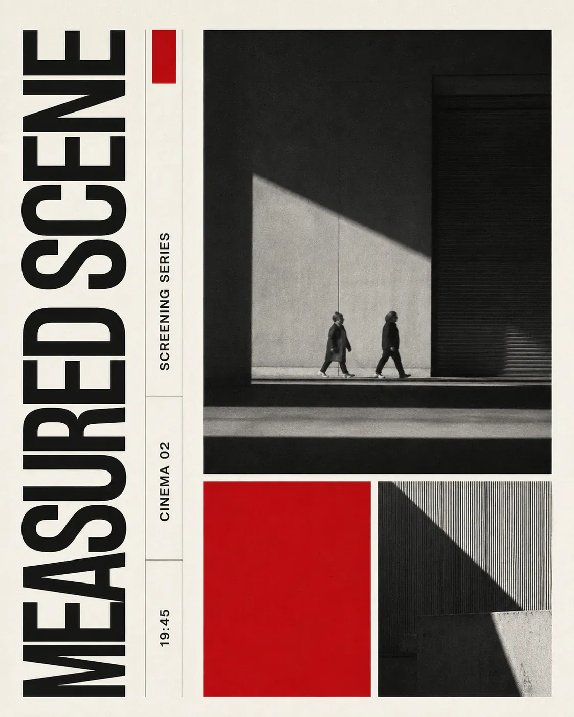 Measured Scene Cinema Screening Series Poster｜AI Image Generation Prompts