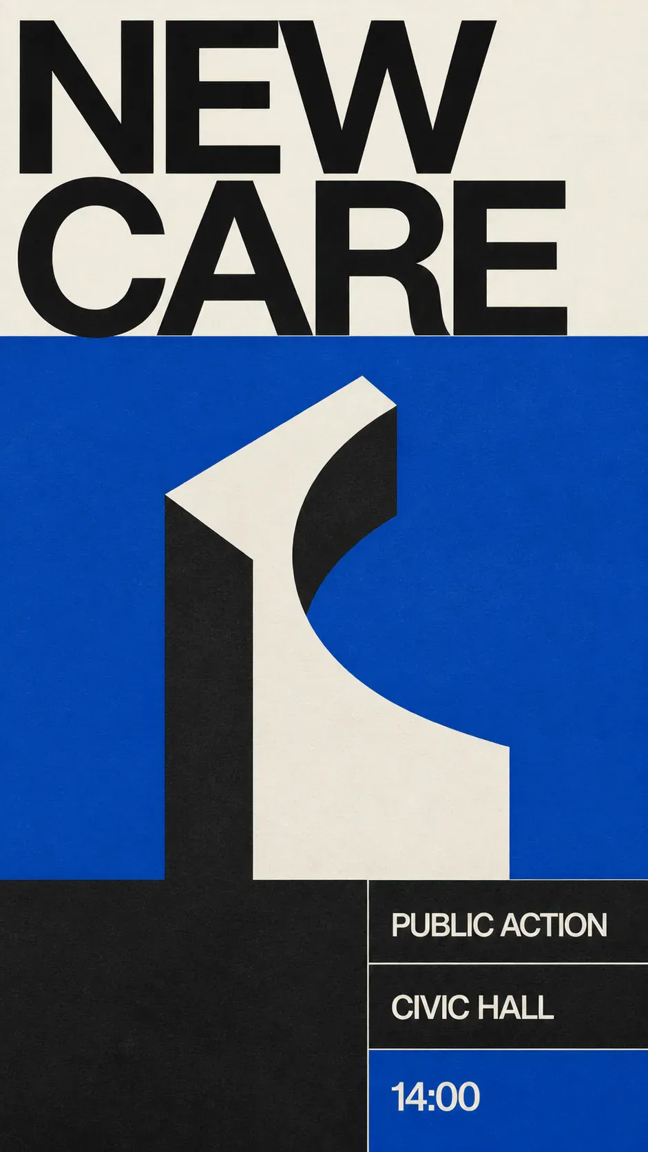 New Care Public Action Graphic Poster｜AI Image Generation Prompts