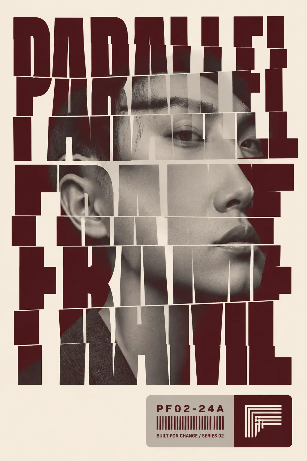 Fragmented Typography Portrait Poster Art｜AI Image Generation Prompts