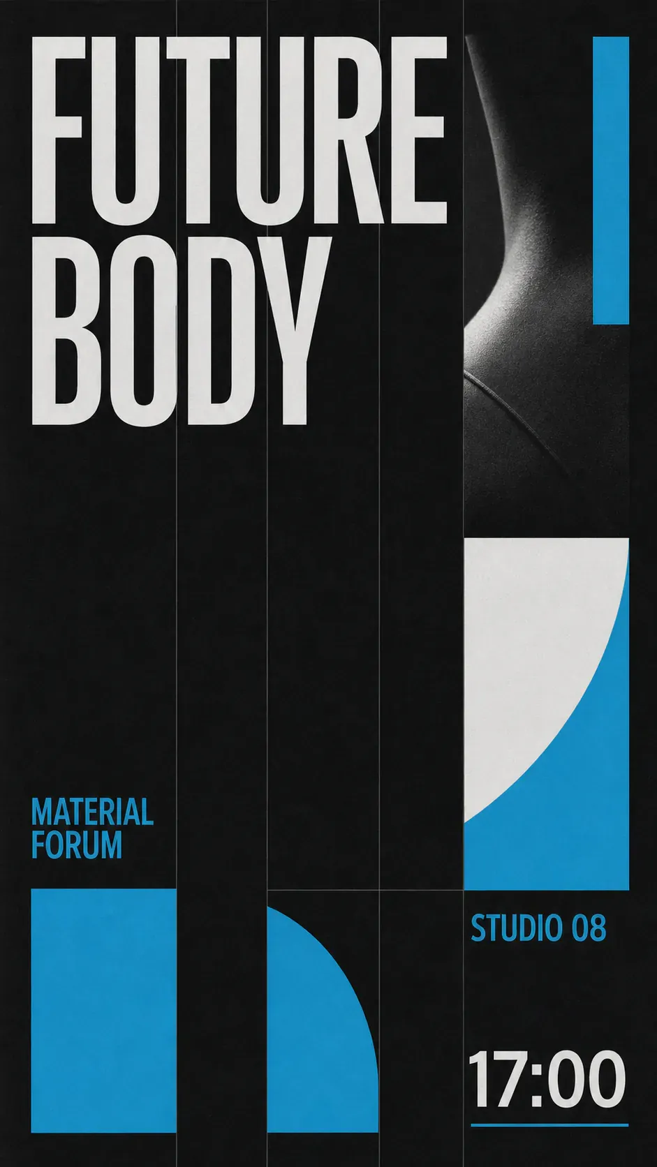 Future Body Material Forum Poster Design｜AI Image Generation Prompts