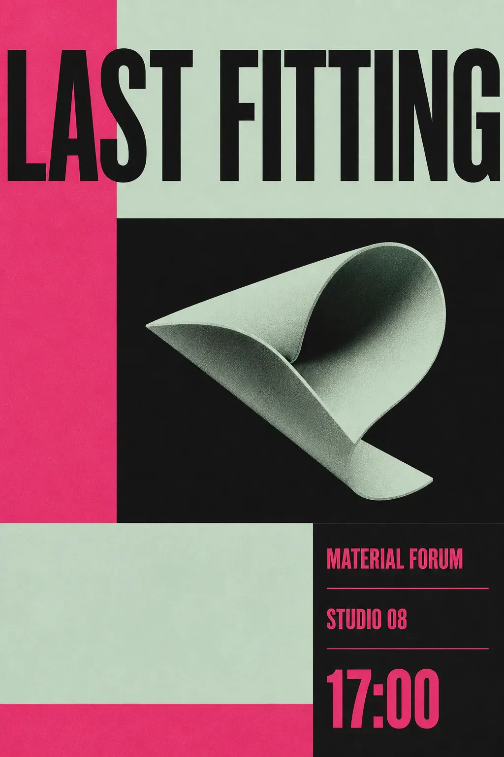 Last Fitting Material Forum Studio 08 Poster｜AI Image Generation Prompts