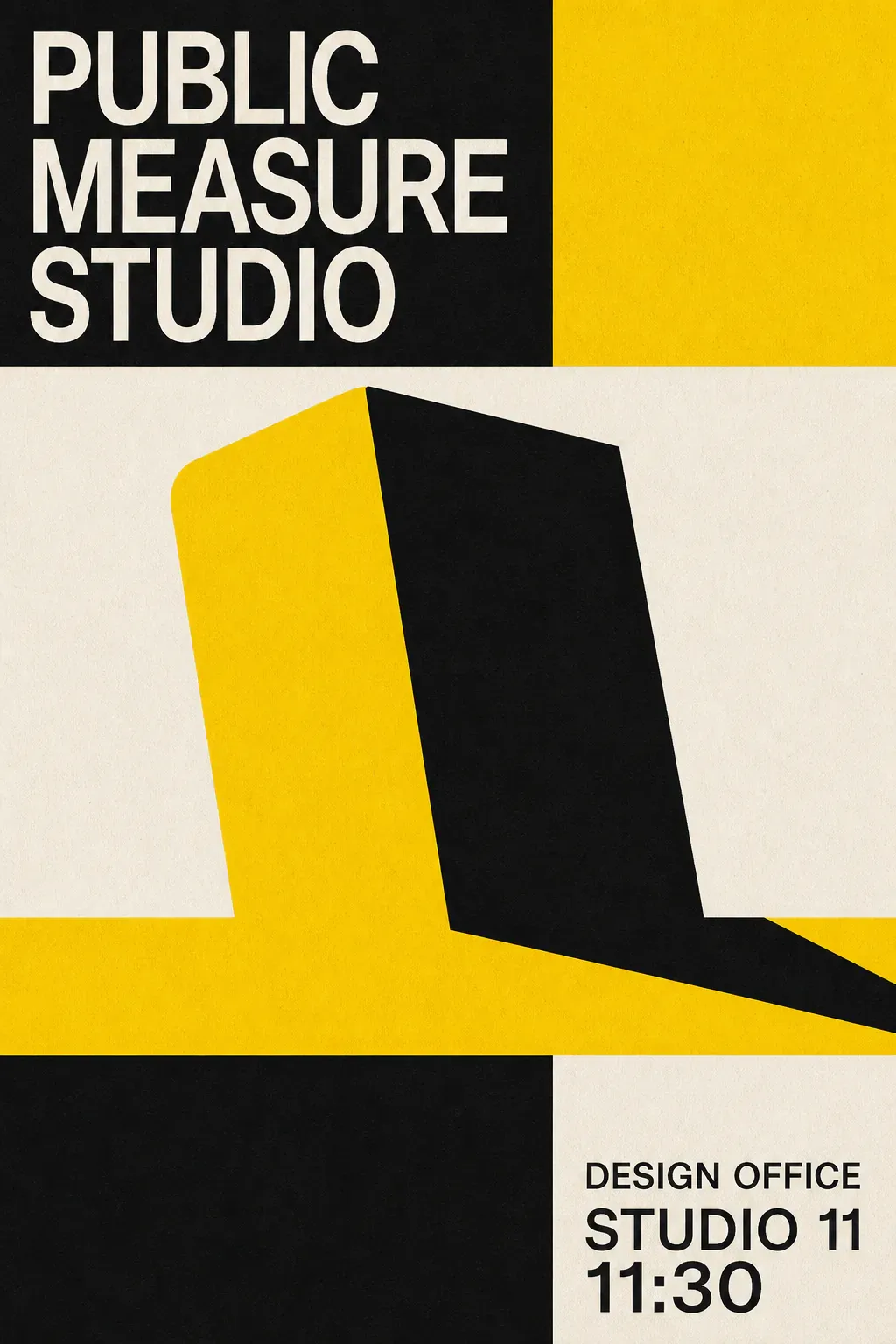 Public Measure Studio Graphic Poster｜AI Image Generation Prompts