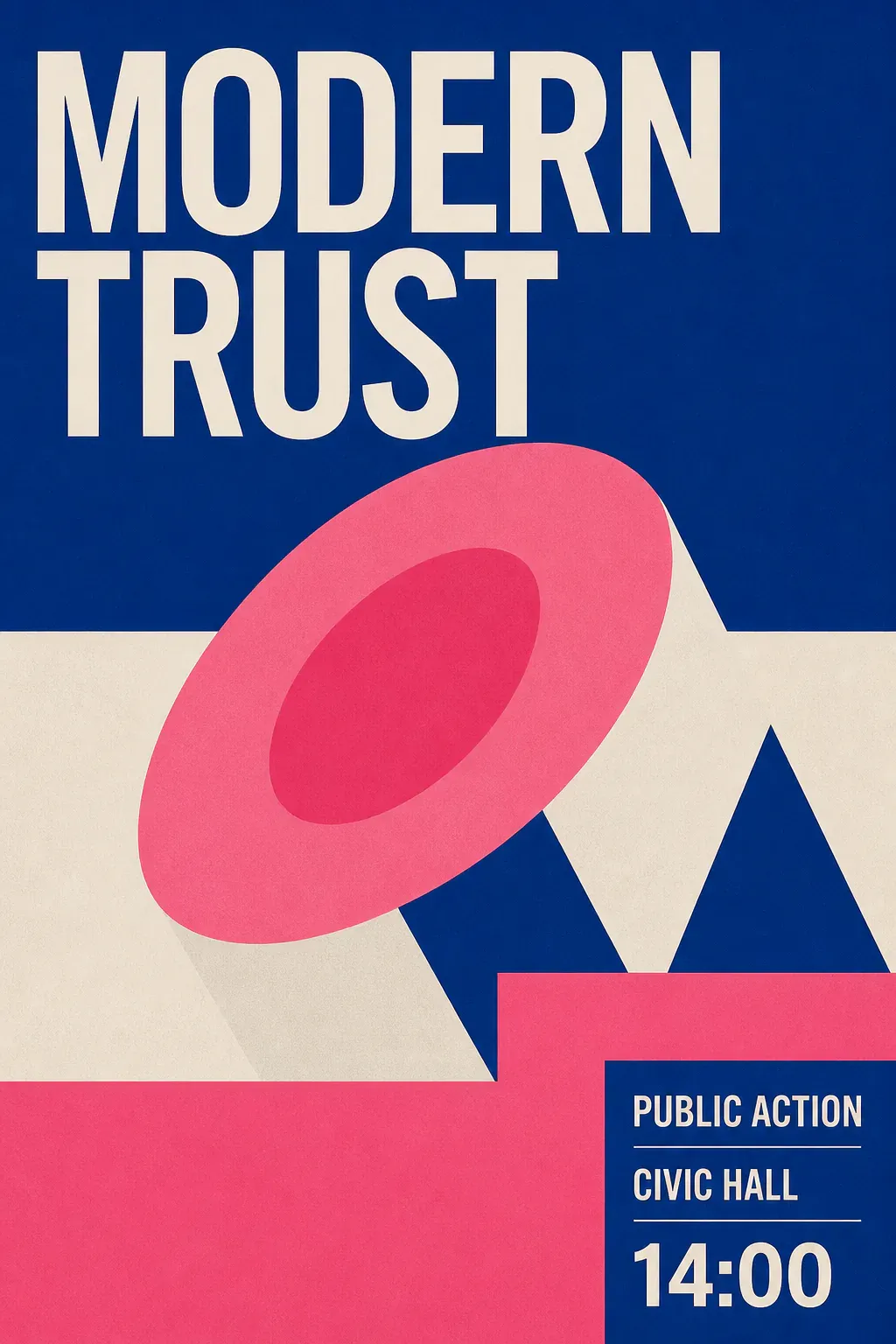 Modern Trust Public Action Event Poster Design｜AI Image Generation Prompts
