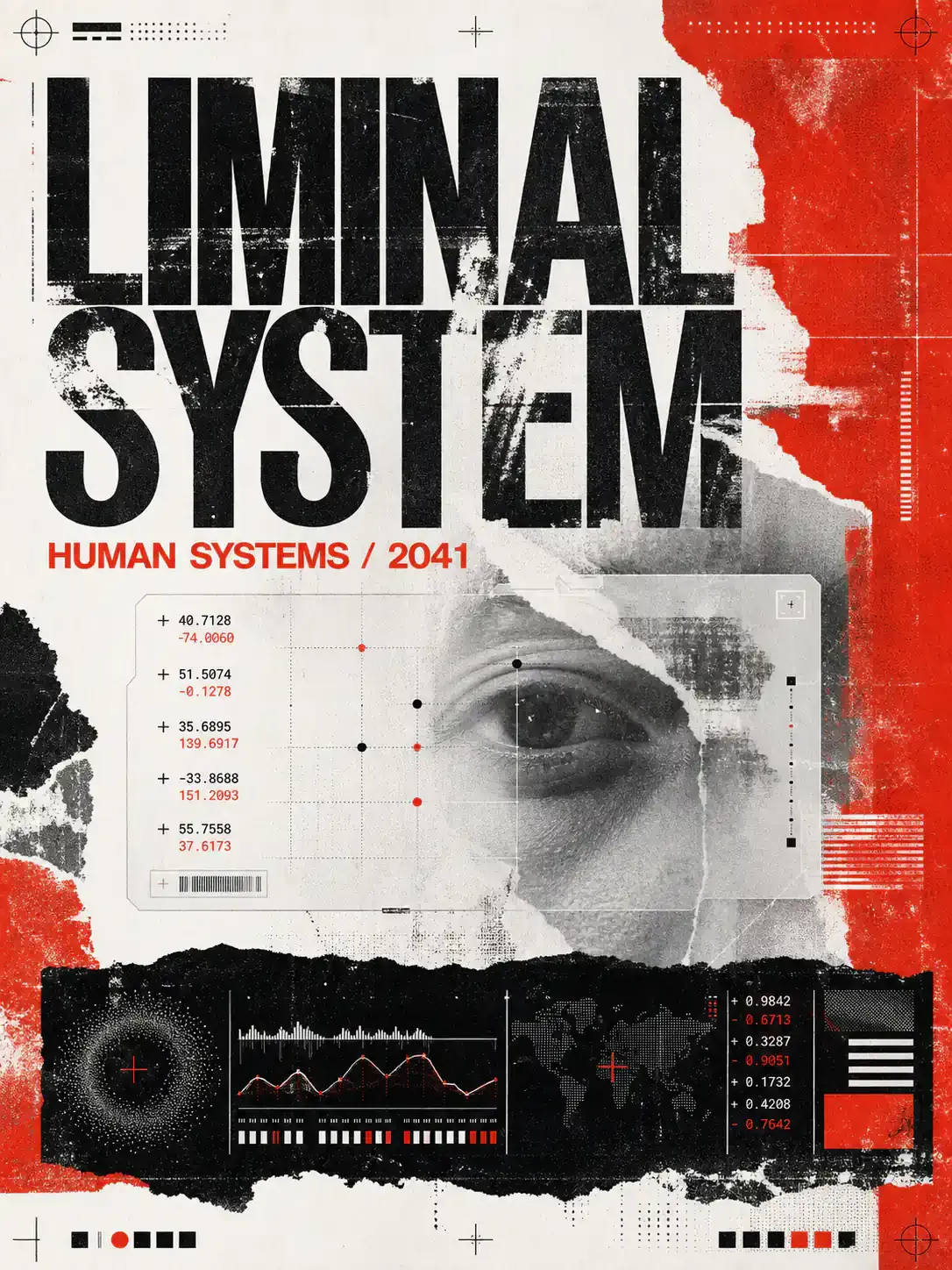 Liminal System Human Systems 2041 Poster Design｜AI Image Generation Prompts