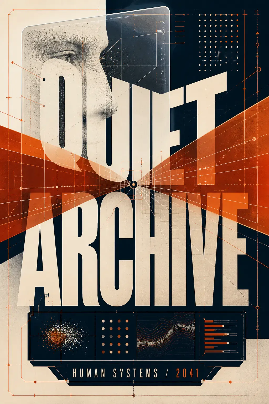 Quiet Archive Human Systems 2041 Poster Design｜AI Image Generation Prompts