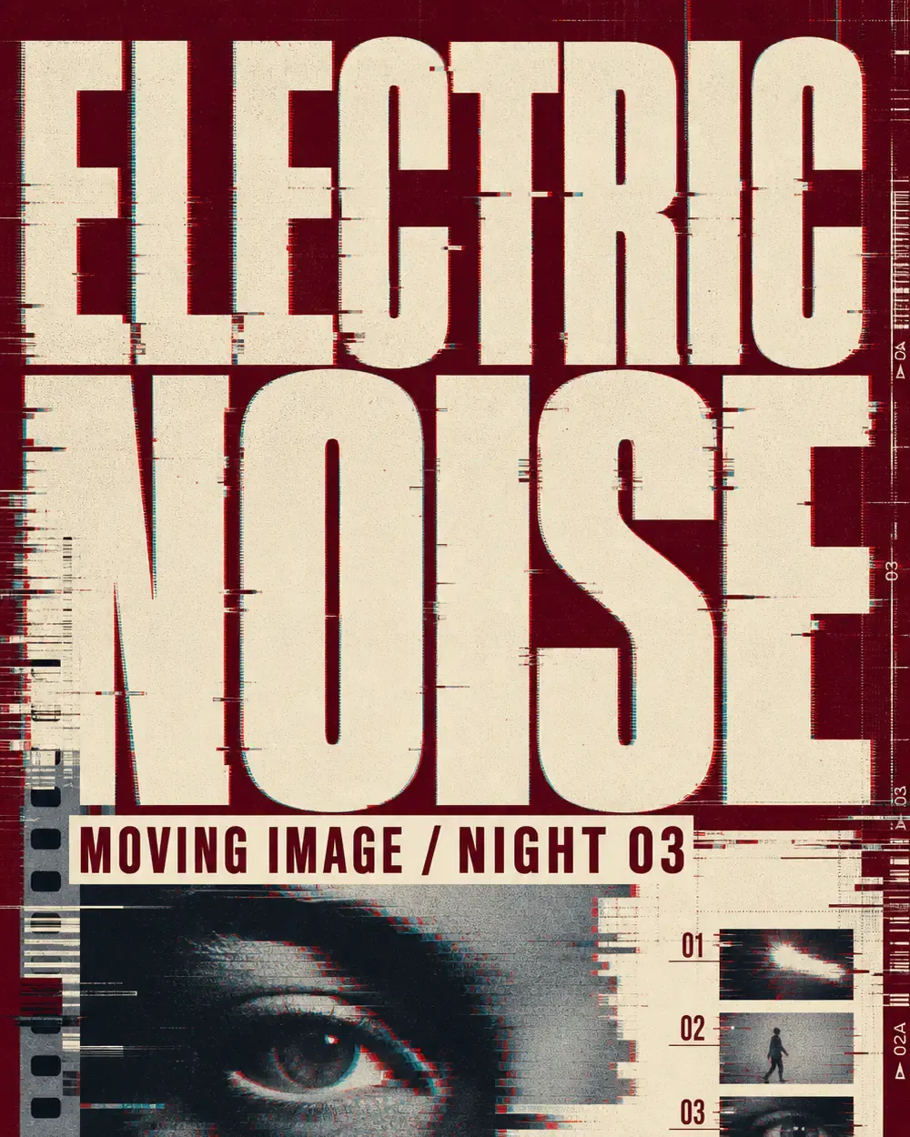Electric Noise Moving Image Night 03 Poster｜AI Image Generation Prompts