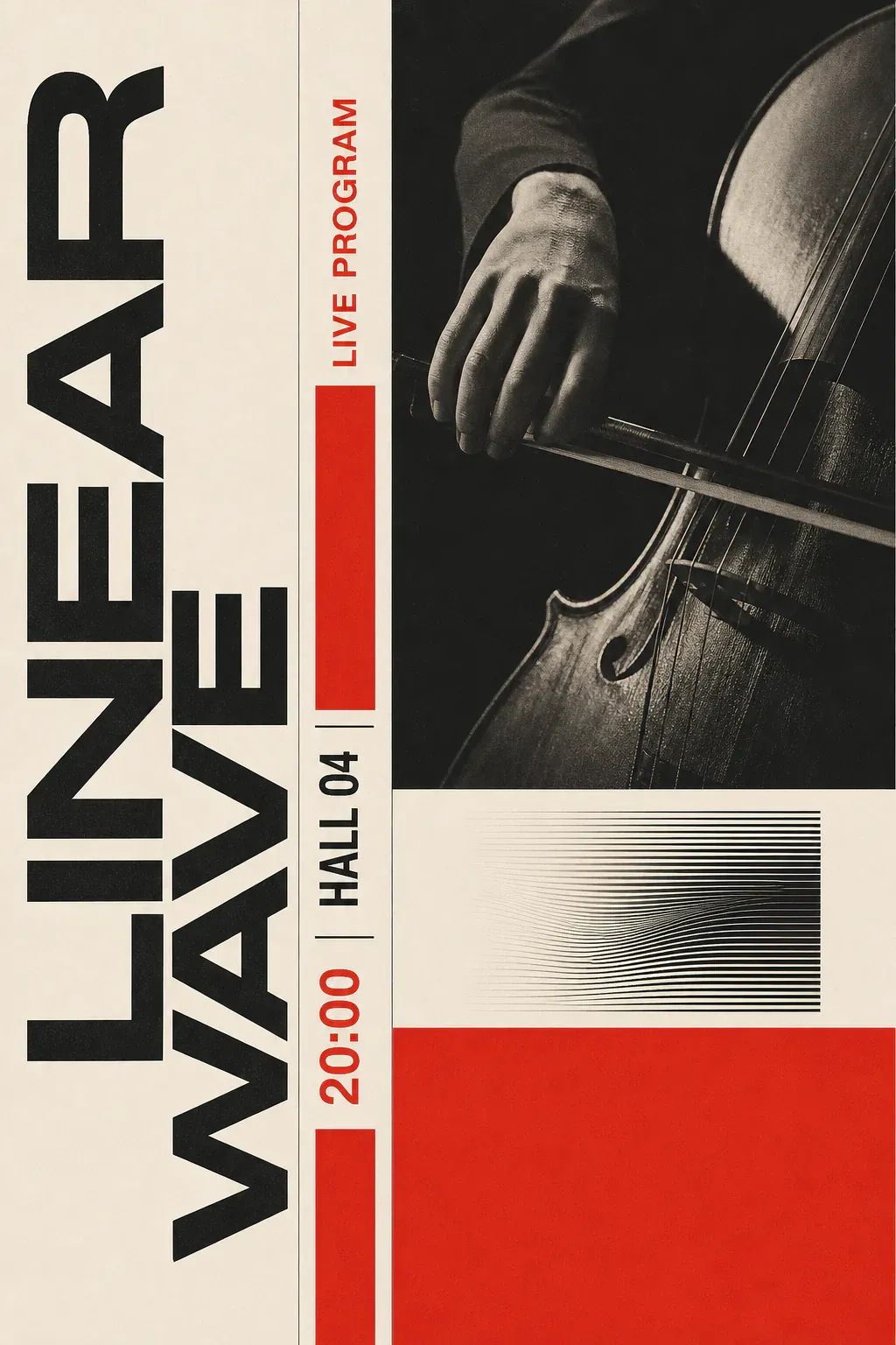 Linear Wave Live Program Music Poster｜AI Image Generation Prompts