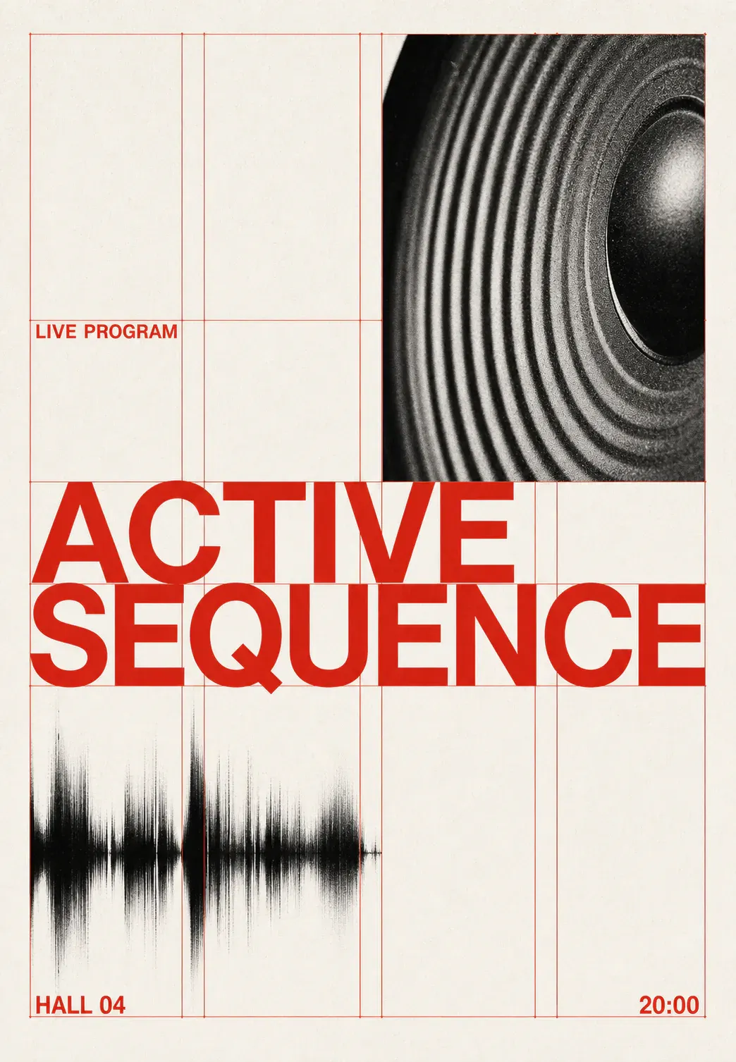Active Sequence Live Program Poster｜AI Image Generation Prompts