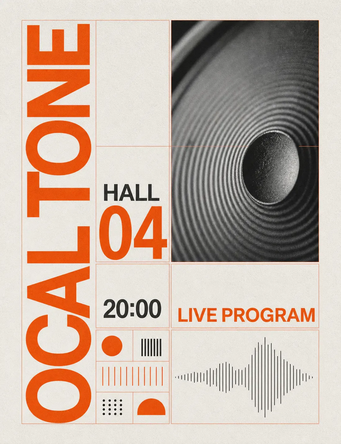 Ocal Tone Live Program Poster Hall 04｜AI Image Generation Prompts