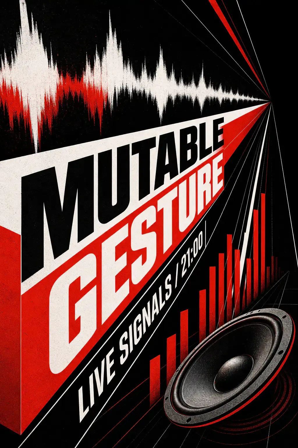 Mutable Gesture Live Signals Event Poster｜AI Image Generation Prompts