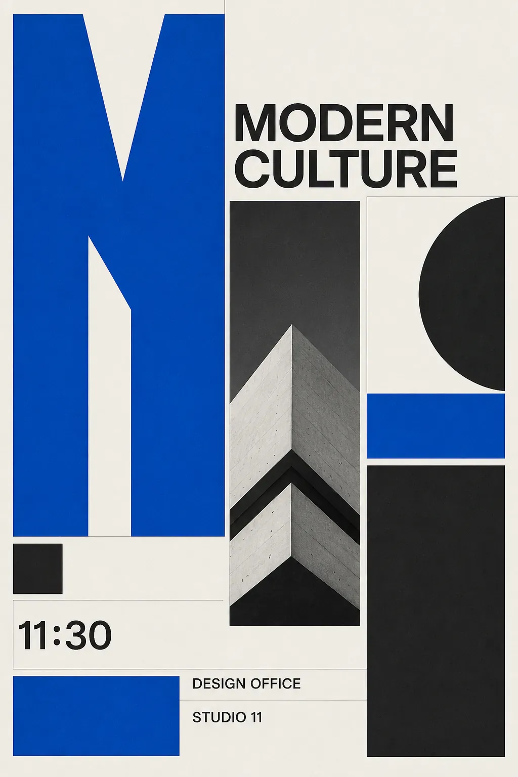 Modern Culture Typography Poster Design｜AI Image Generation Prompts
