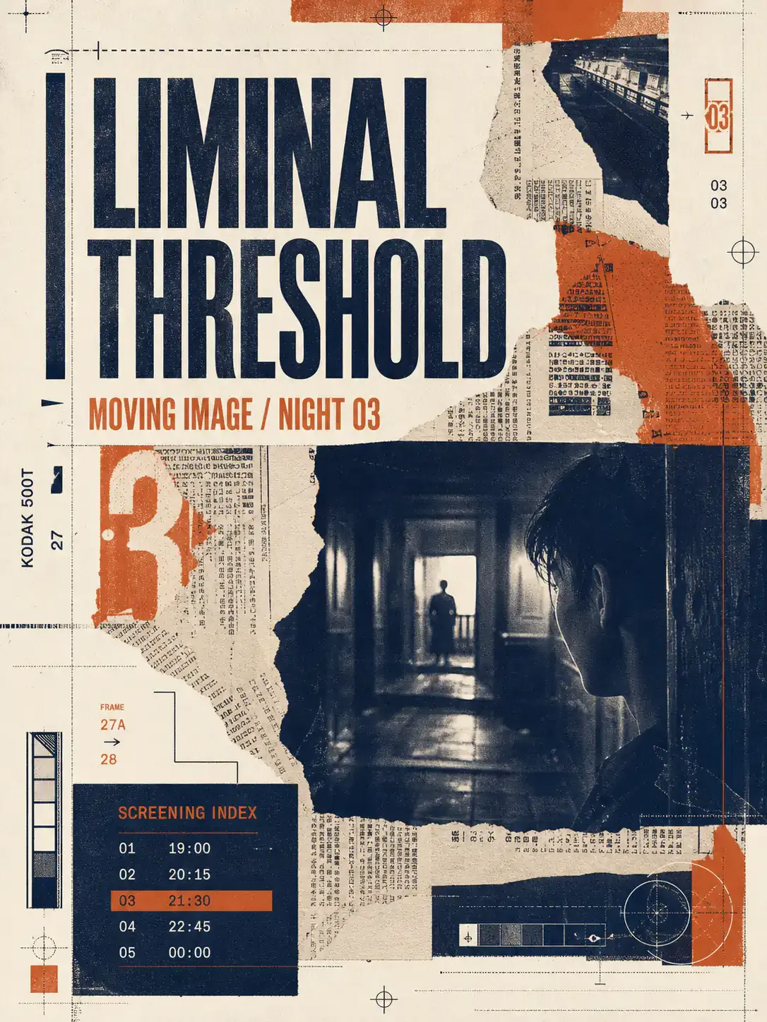 Liminal Threshold Moving Image Night 03 Poster｜AI Image Generation Prompts