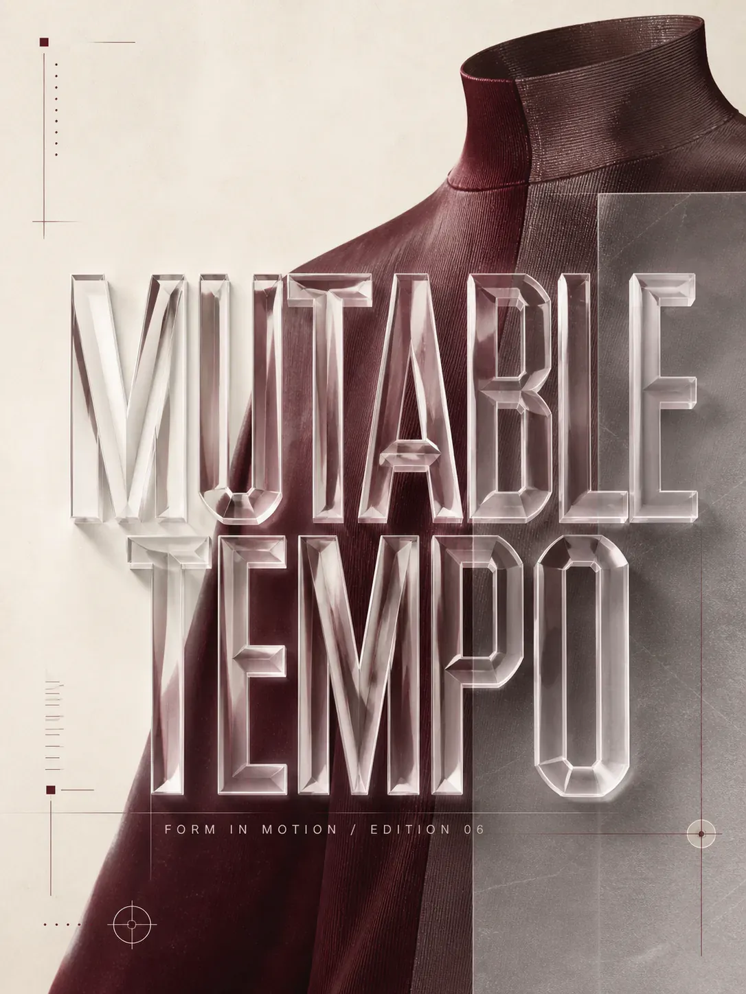 Mutable Tempo 3D Typography Fashion Poster｜AI Image Generation Prompts