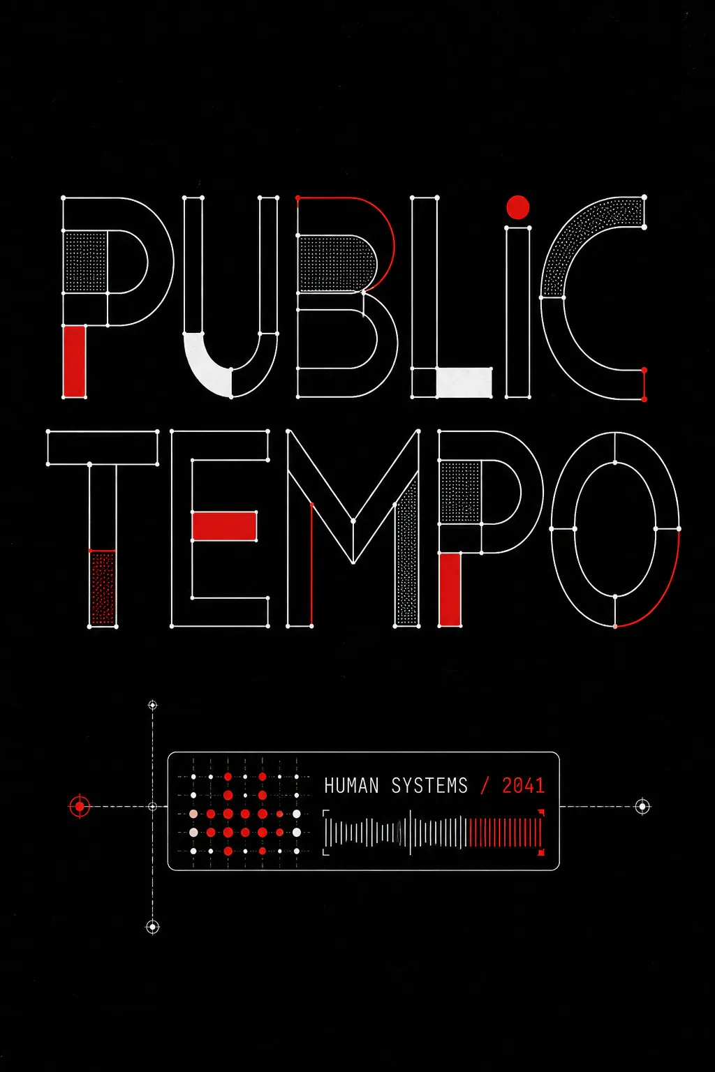 Public Tempo Geometric Typography Poster Art｜AI Image Generation Prompts