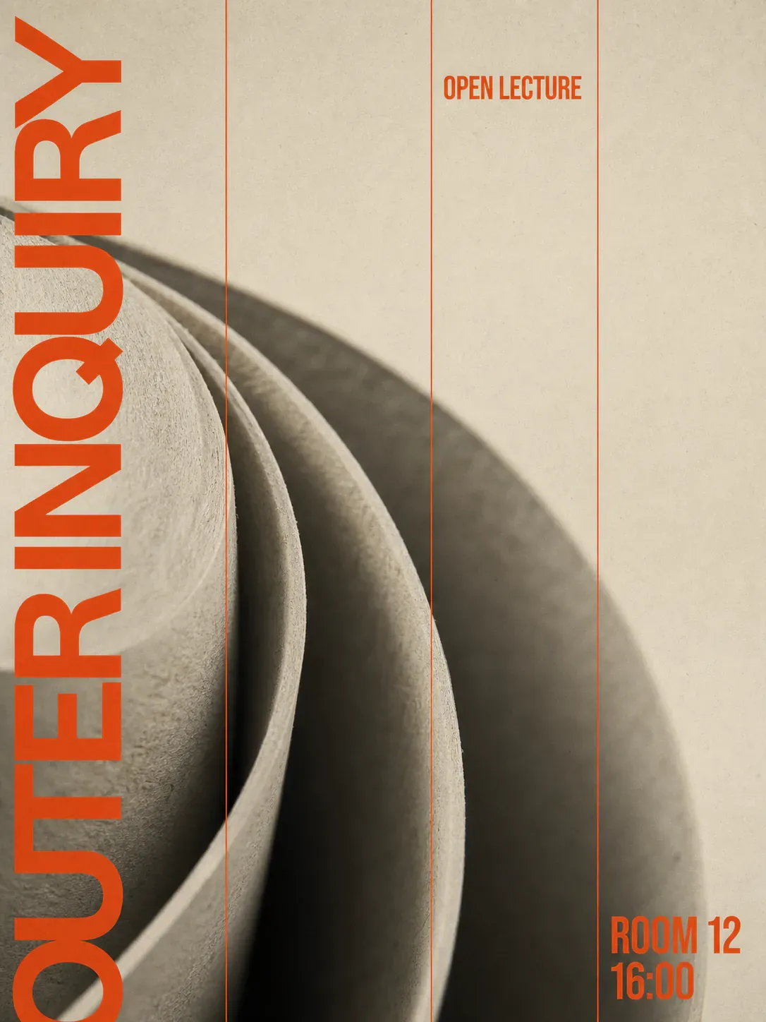 Outer Inquiry Open Lecture Poster Design｜AI Image Generation Prompts